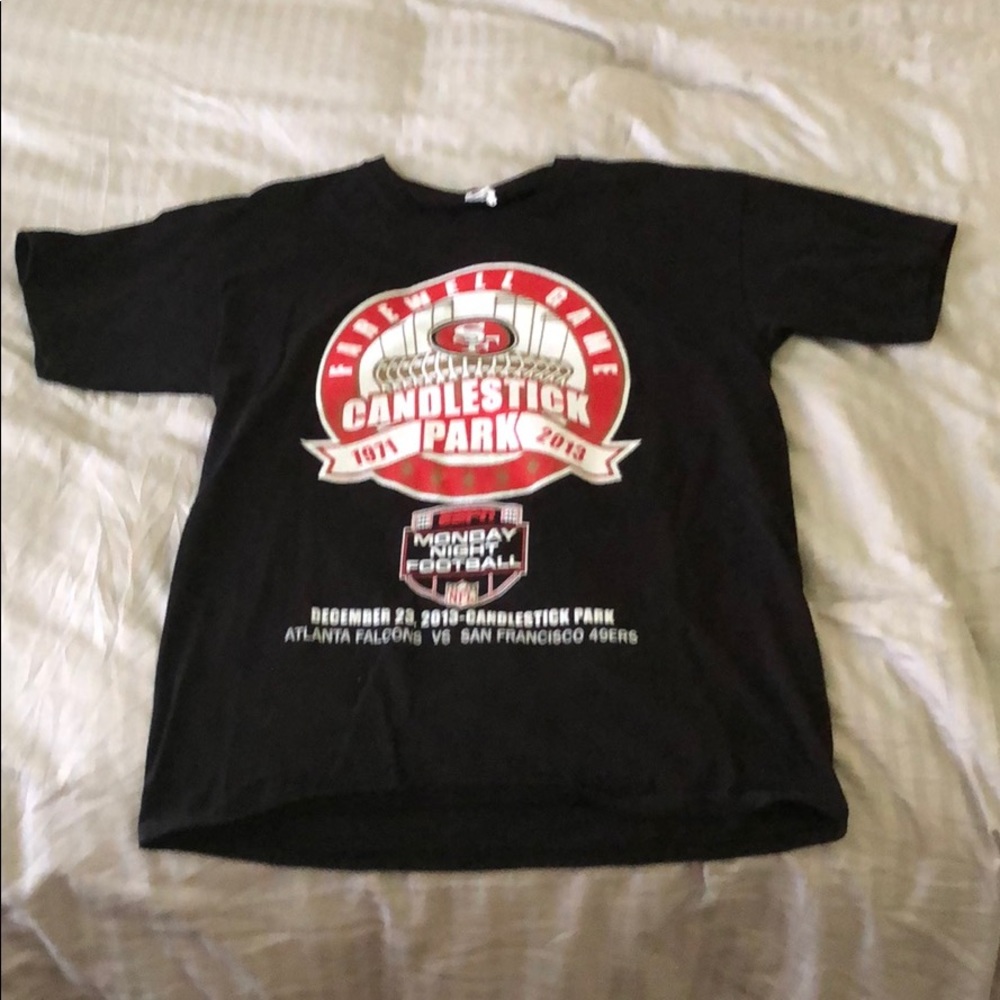 49ers Candlestick Park T-shirt Large